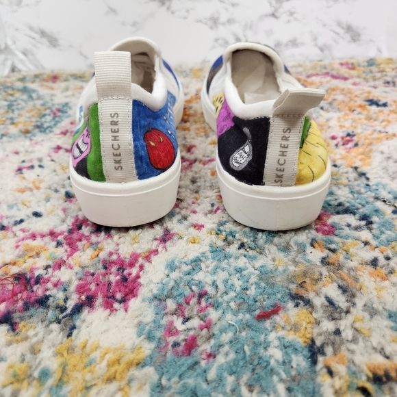 Sketchers Memory Foam Slip On Sneakers with Nightmare Before Christmas Size 8.5 - Picture 3 of 9